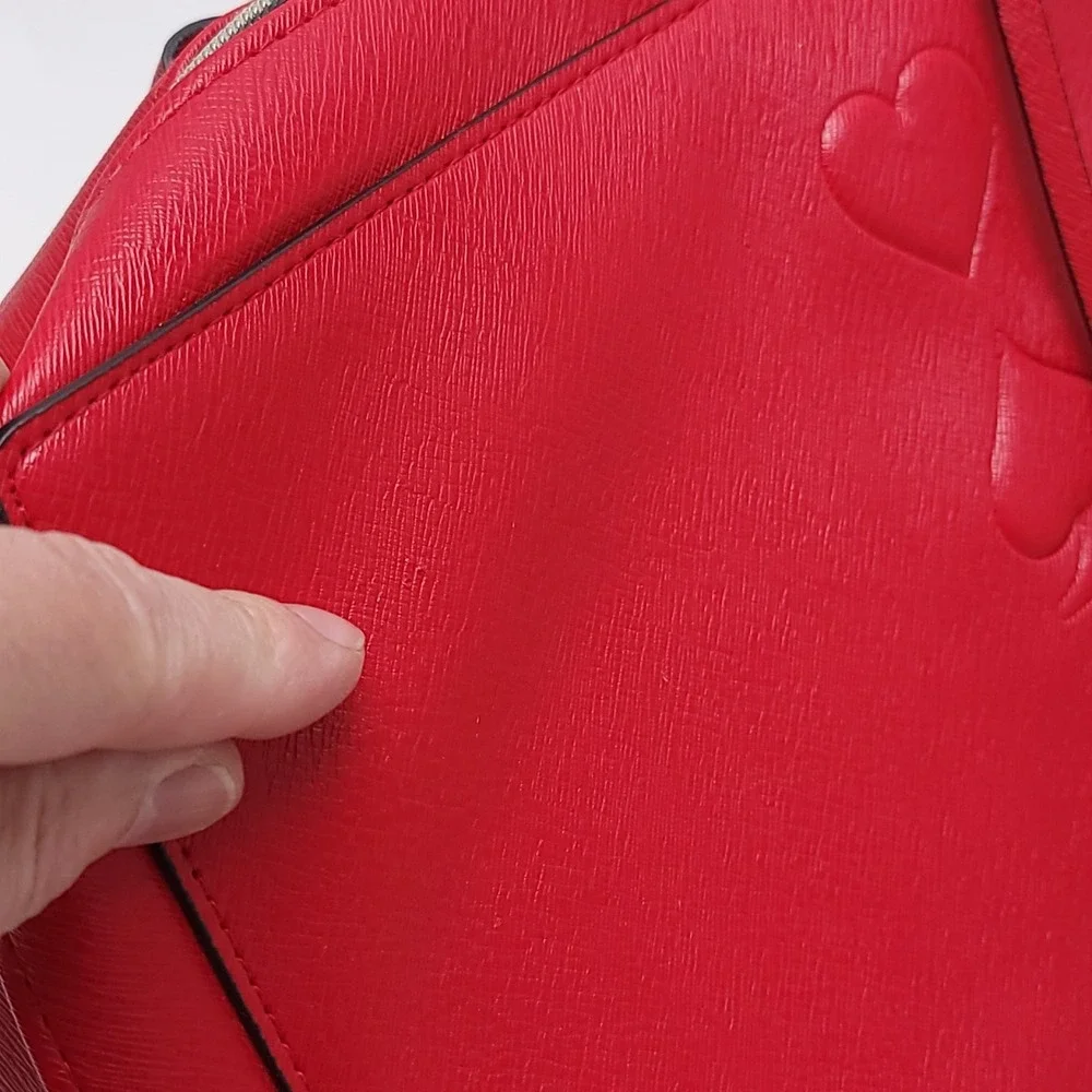 Estee‎ Lauder Makeup Case Bag Tote Red Playing Card  Travel 12.5x9.5x4